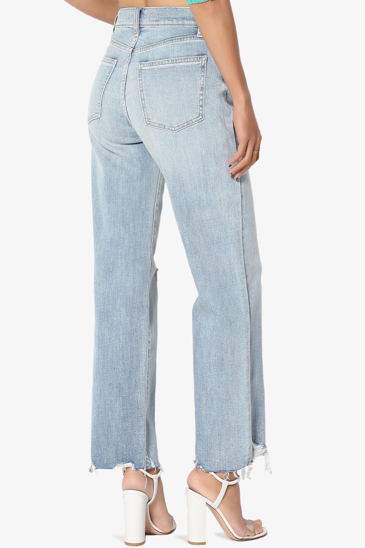 Load image into Gallery viewer, Dawn High Rise Wide Leg Crop Jeans in LT
