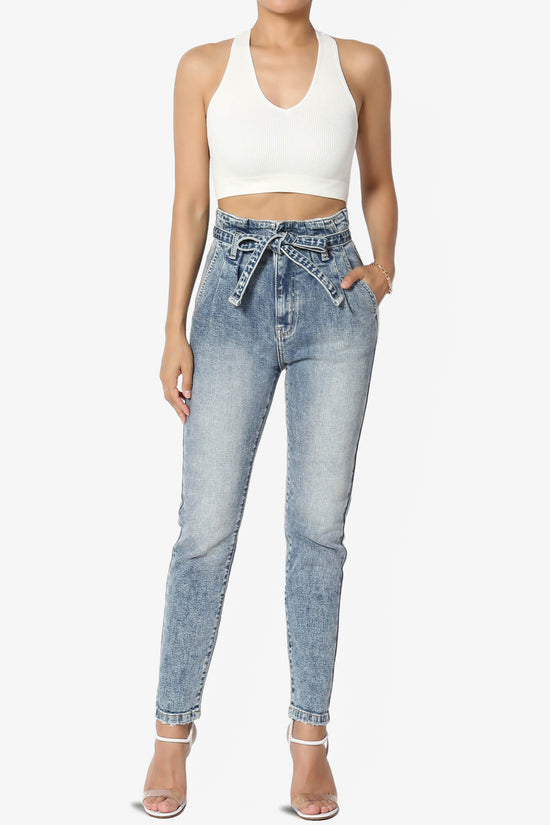 Tedi Paperbag High Waisted Mom Jeans LIGHT_6