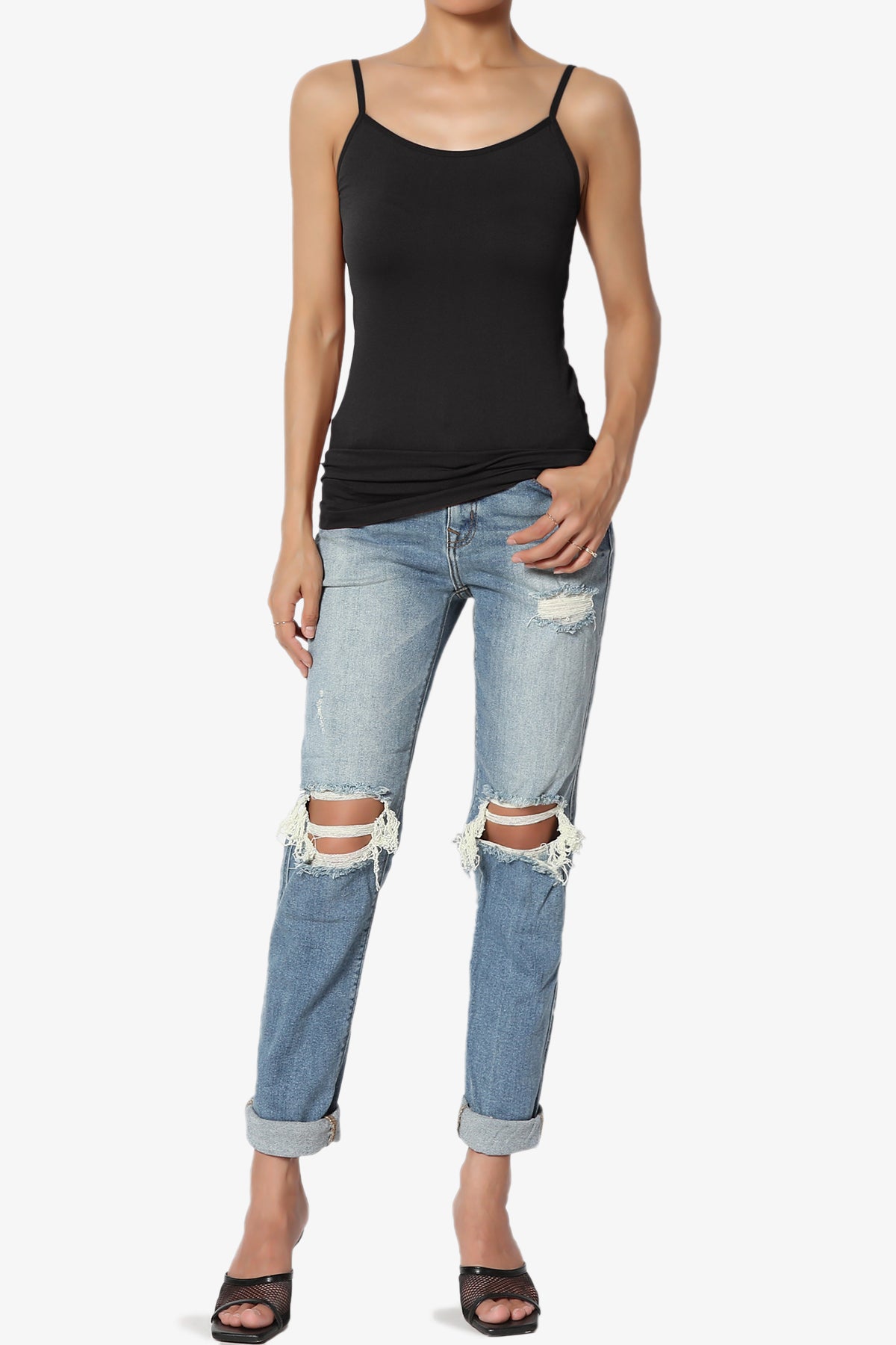 Load image into Gallery viewer, Rocky High Rise Distressed Boyfriend Jeans MEDIUM_6
