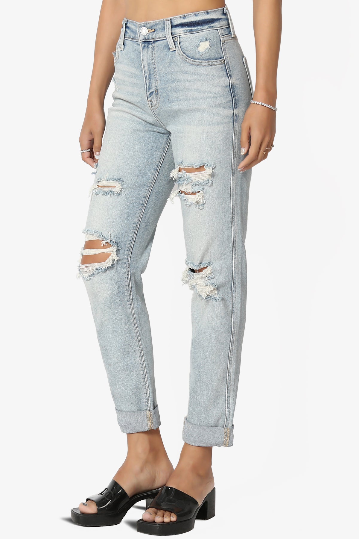 Rocky High Rise Distressed Boyfriend Jeans in ICMP LIGHT_3