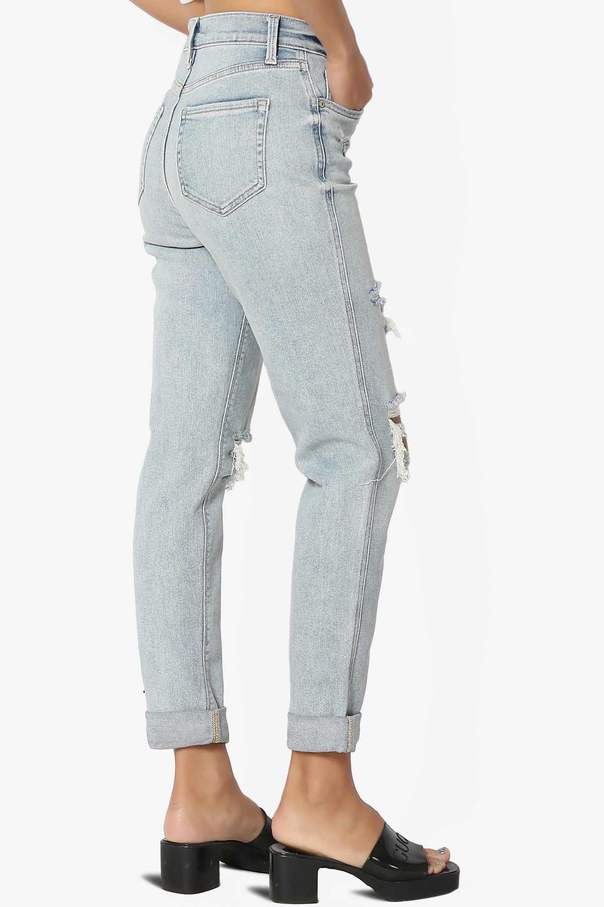 Rocky High Rise Distressed Boyfriend Jeans in ICMP LIGHT_4