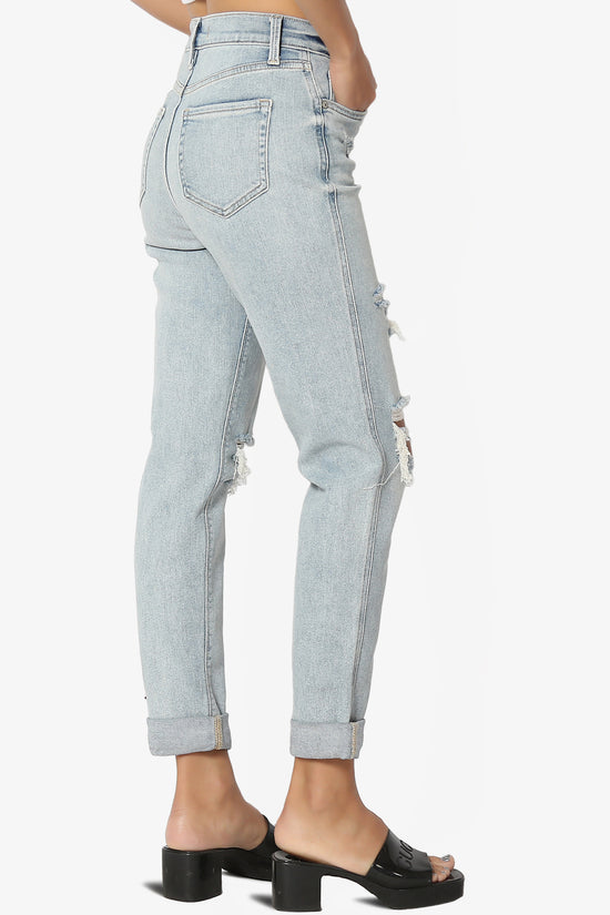 Load image into Gallery viewer, Rocky High Rise Distressed Boyfriend Jeans in ICMP LIGHT_4
