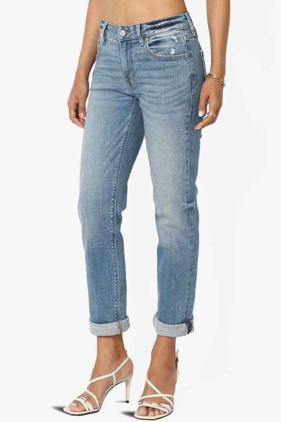 Load image into Gallery viewer, Frankie Mid Rise Girlfriend Jeans in Buzzkill MEDIUM_3
