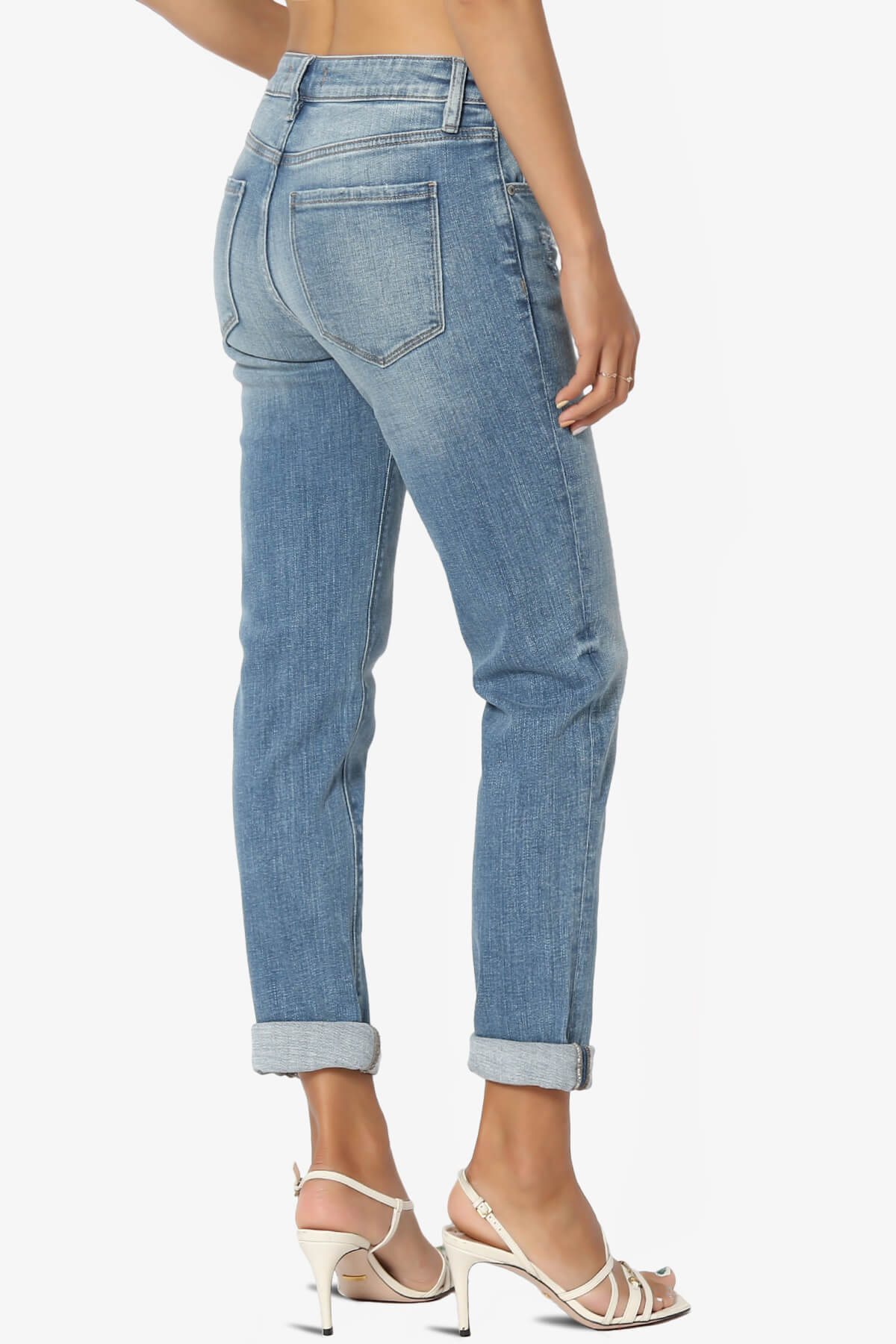 Load image into Gallery viewer, Frankie Mid Rise Girlfriend Jeans in Buzzkill MEDIUM_4
