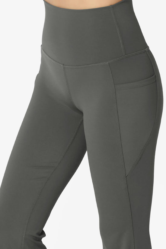 Gemma Athletic Pocket Flare Yoga Pants ASH GREY_5