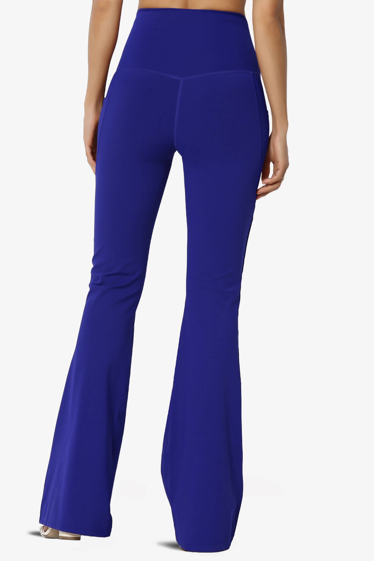 Gemma Athletic Pocket Flare Yoga Pants BRIGHT BLUE_2