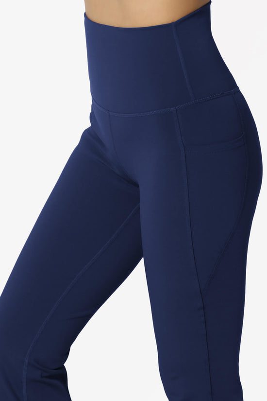Gemma Athletic Pocket Flare Yoga Pants LIGHT NAVY_5