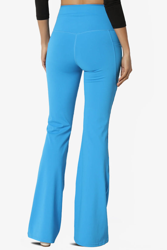 Load image into Gallery viewer, Gemma Athletic Pocket Flare Yoga Pants SKY_2

