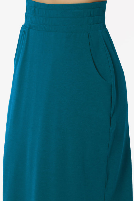 Load image into Gallery viewer, Hadyn Casual Elastic High Waist Straight Skirt TEAL_5
