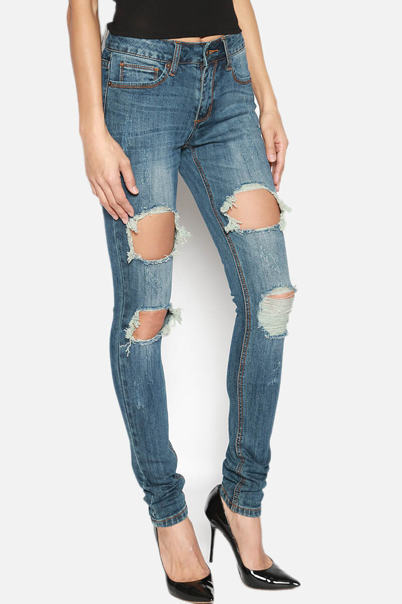 Smith Big Distressed Skinny Jeans