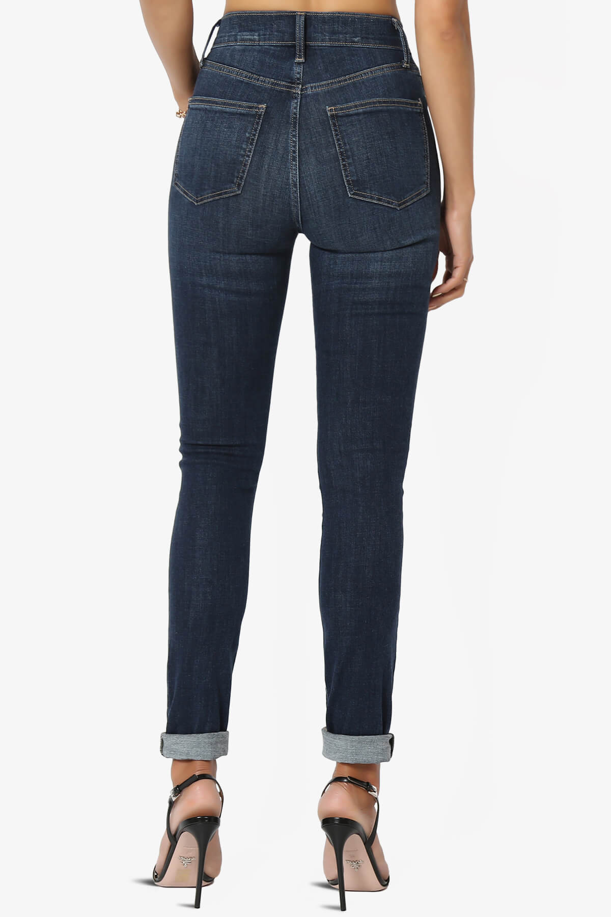 Load image into Gallery viewer, Jude High Rise Ankle Skinny Jeans in Bseat DARK_2
