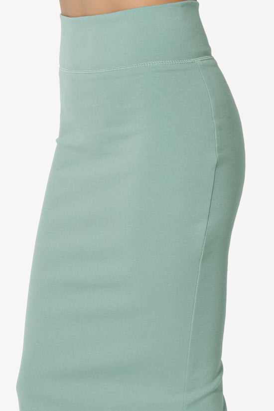 Load image into Gallery viewer, Levitate Thick Ponte Knee Skirt ASH MINT_5
