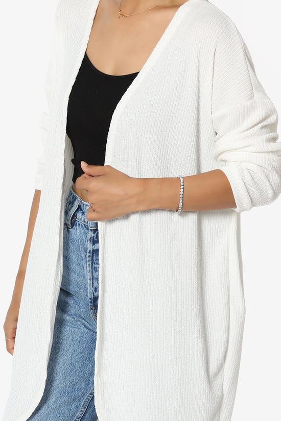 Load image into Gallery viewer, Lexa Ribbed Knit Open Front Cardigan IVORY_5
