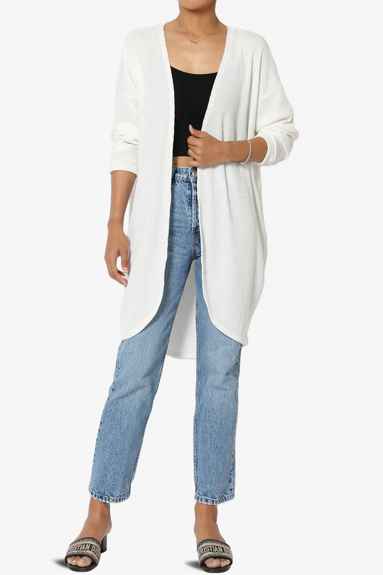 Load image into Gallery viewer, Lexa Ribbed Knit Open Front Cardigan IVORY_6
