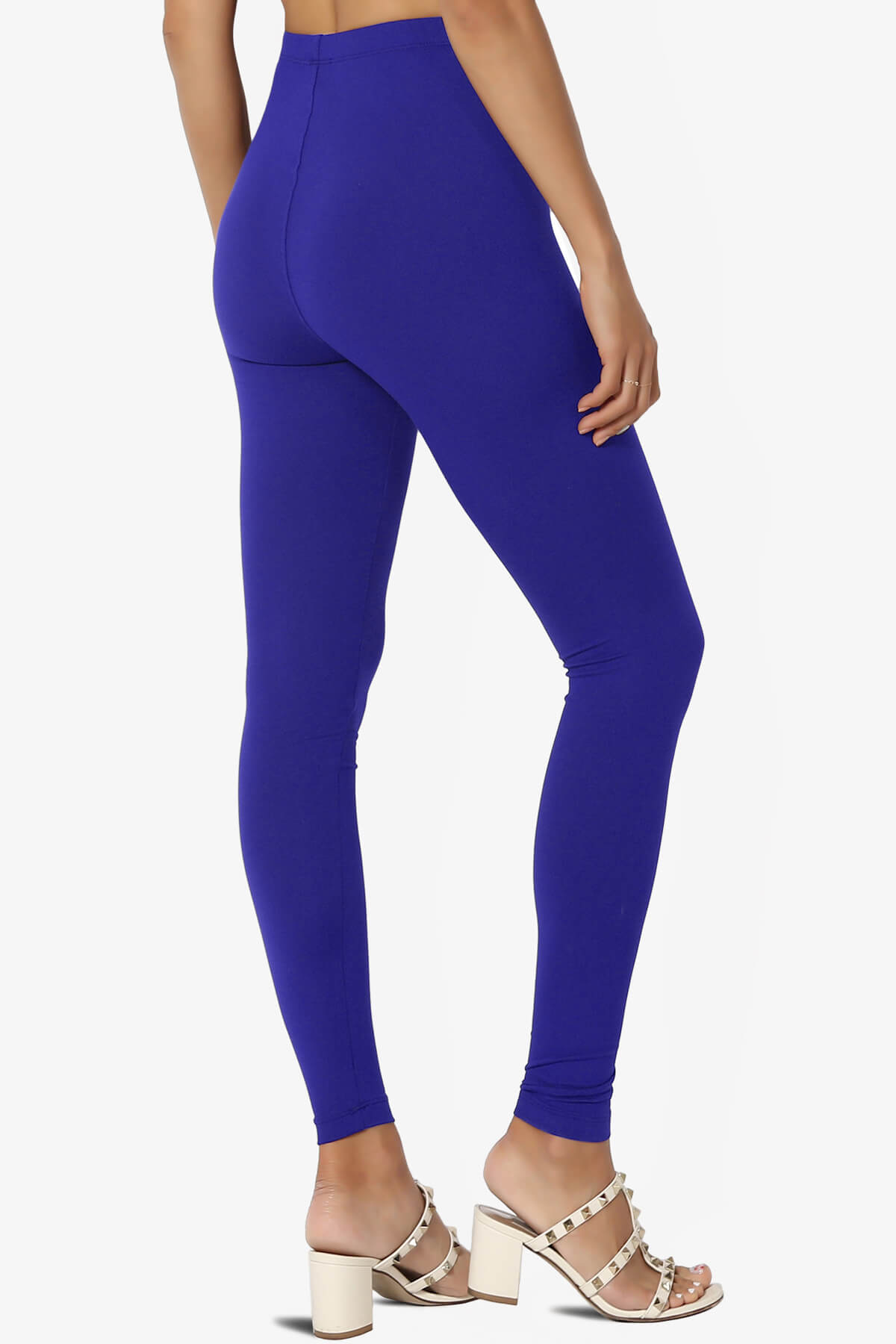 Load image into Gallery viewer, Loreen High Rise Microfiber Ankle Leggings BRIGHT BLUE_4
