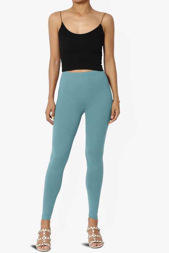 Load image into Gallery viewer, Loreen High Rise Microfiber Ankle Leggings DUSTY BLUE_6

