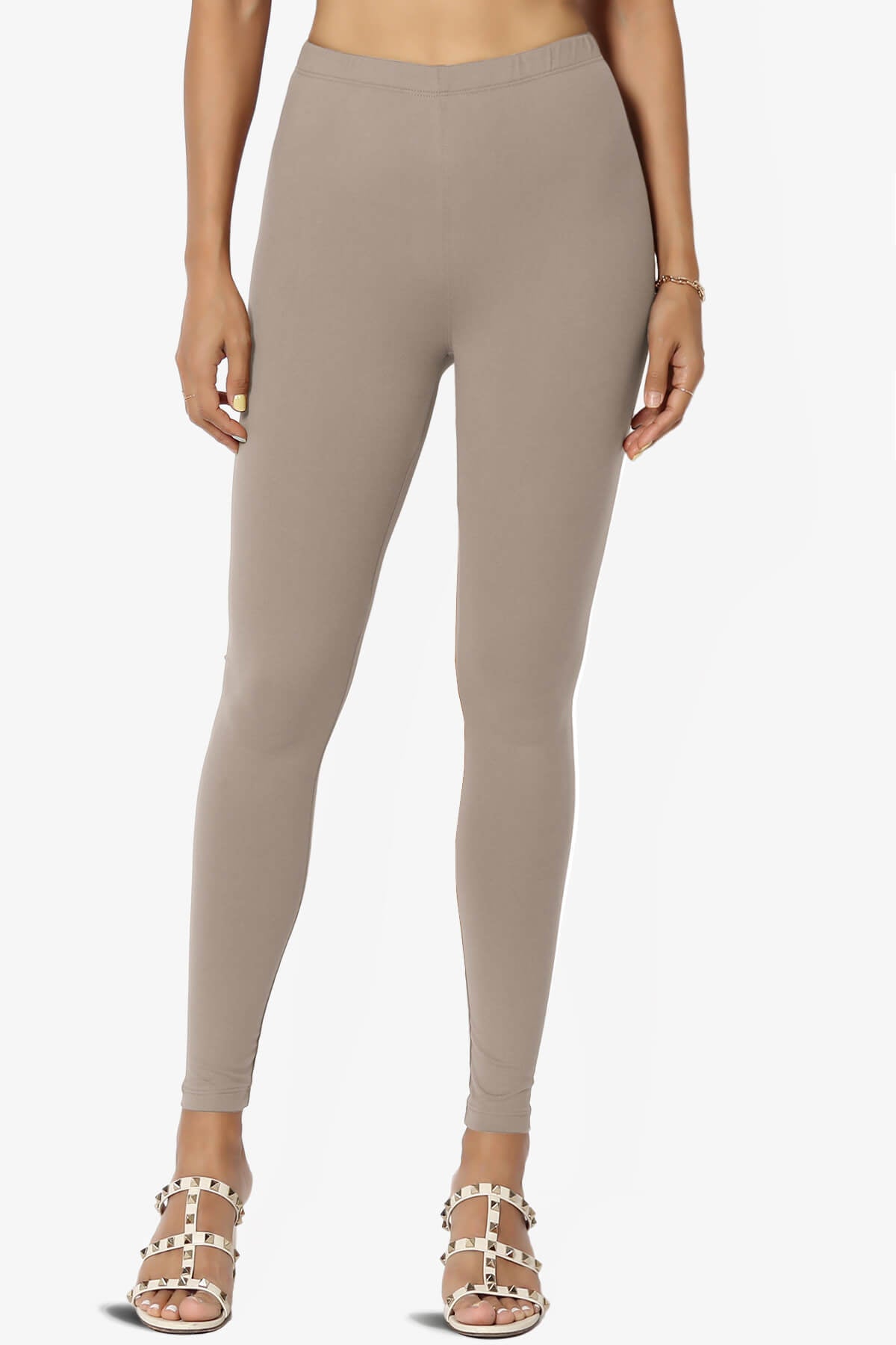 Load image into Gallery viewer, Loreen High Rise Microfiber Ankle Leggings LIGHT MOCHA_1
