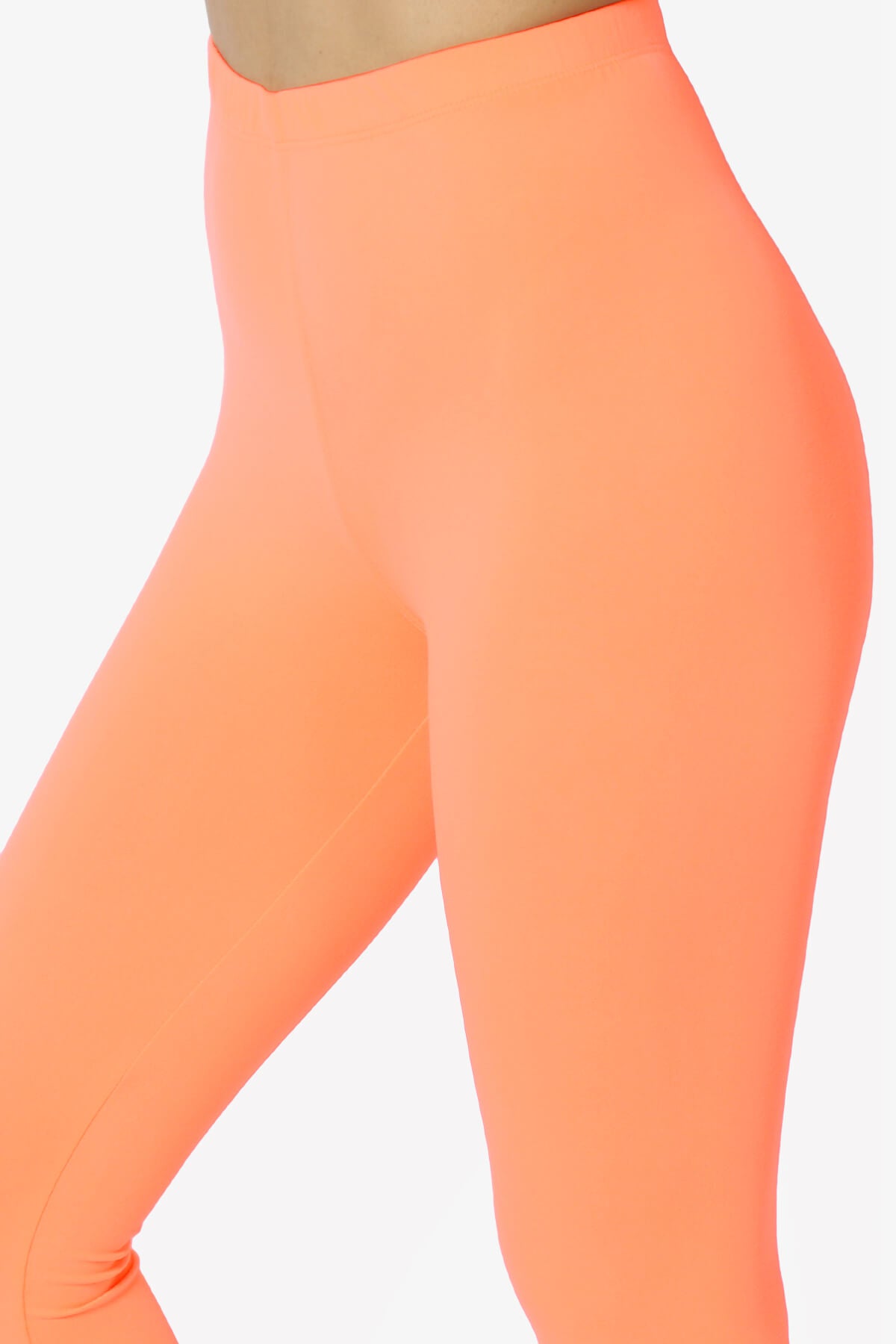 Load image into Gallery viewer, Loreen High Rise Microfiber Ankle Leggings NEON CORAL_5

