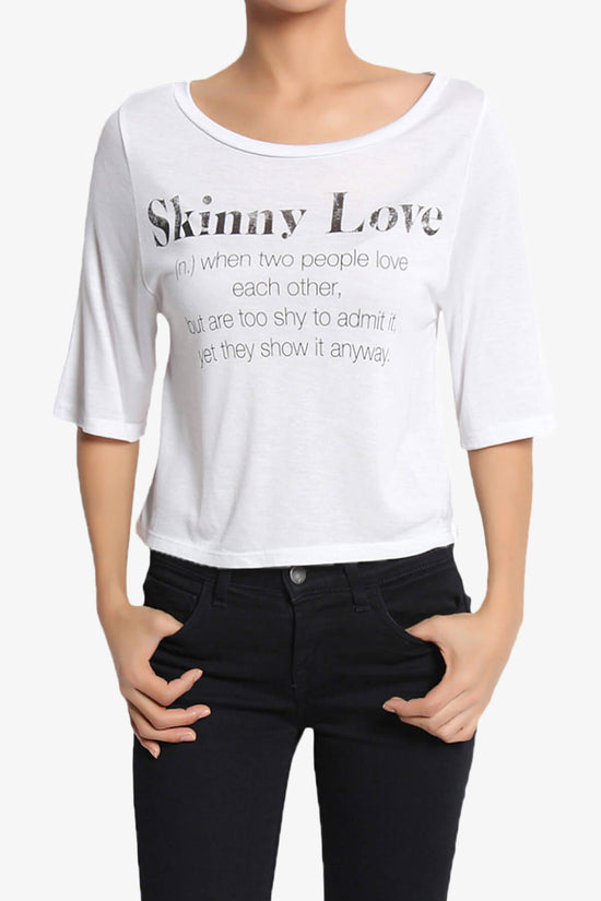 Load image into Gallery viewer, Karina Printed Modal Jersey Crop Tee WHITE_1
