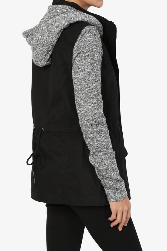 Load image into Gallery viewer, Horton Knit Hooded Anorak Jacket BLACK_4
