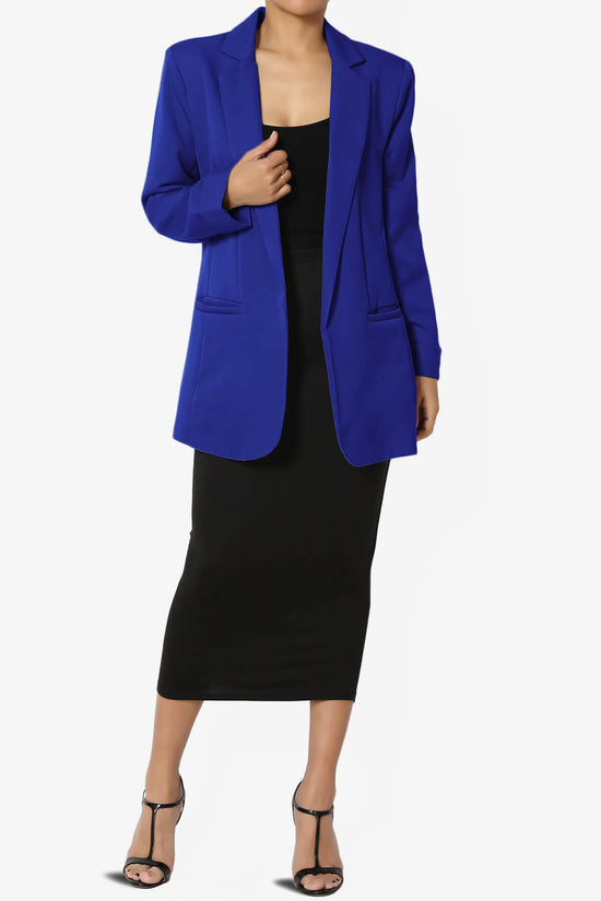 Load image into Gallery viewer, Malory Cuffed Sleeve Open Front Blazer BRIGHT BLUE_6
