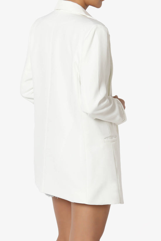 Load image into Gallery viewer, Malory Cuffed Sleeve Open Front Blazer IVORY_4
