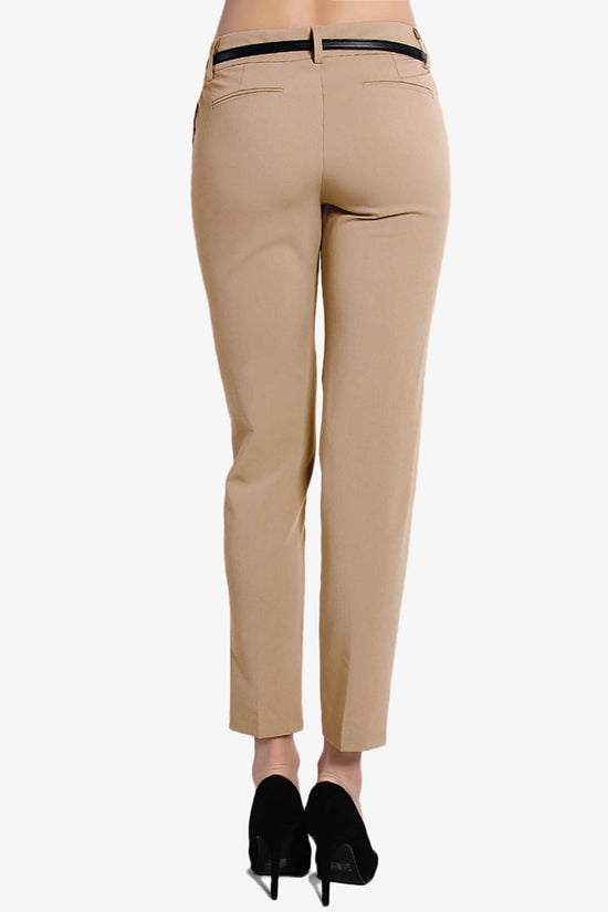 Manon Belted Ankle Trouser Pants TAUPE_2