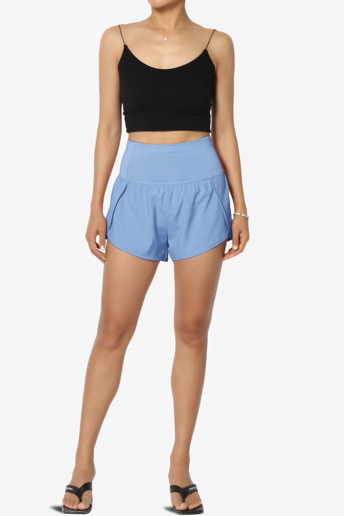 Load image into Gallery viewer, Manzie Track And Field Brief Lined Running Shorts BLUE_6
