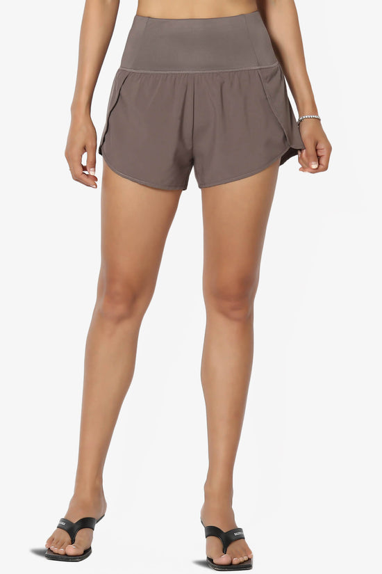 Manzie Track And Field Brief Lined Running Shorts COCOA_1