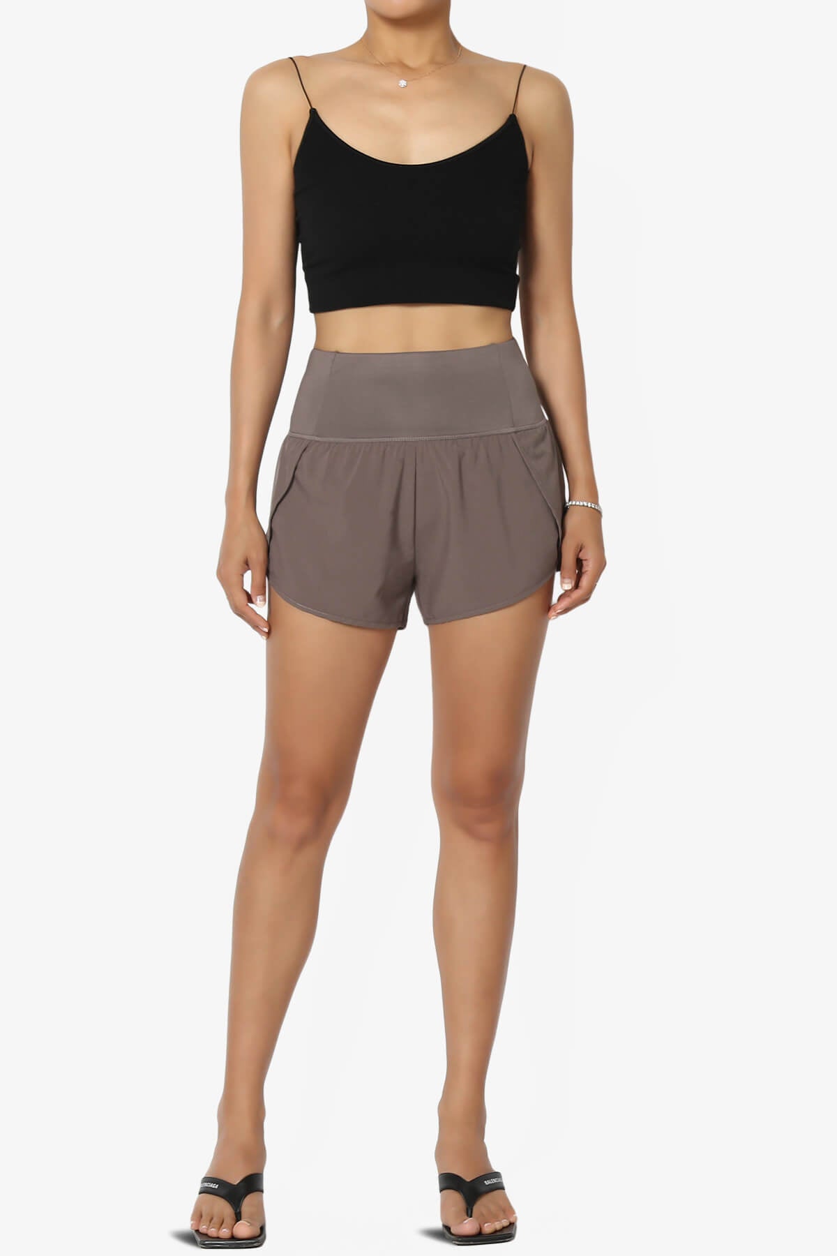 Manzie Track And Field Brief Lined Running Shorts COCOA_6
