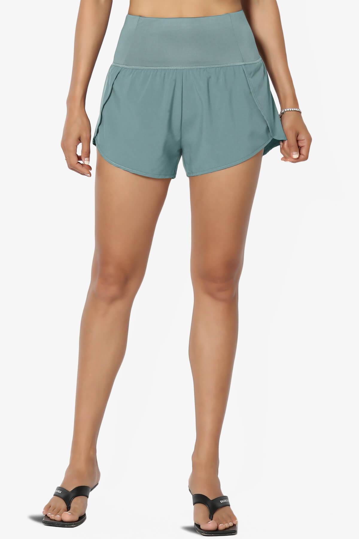 Load image into Gallery viewer, Manzie Track And Field Brief Lined Running Shorts DUSTY BLUE_1
