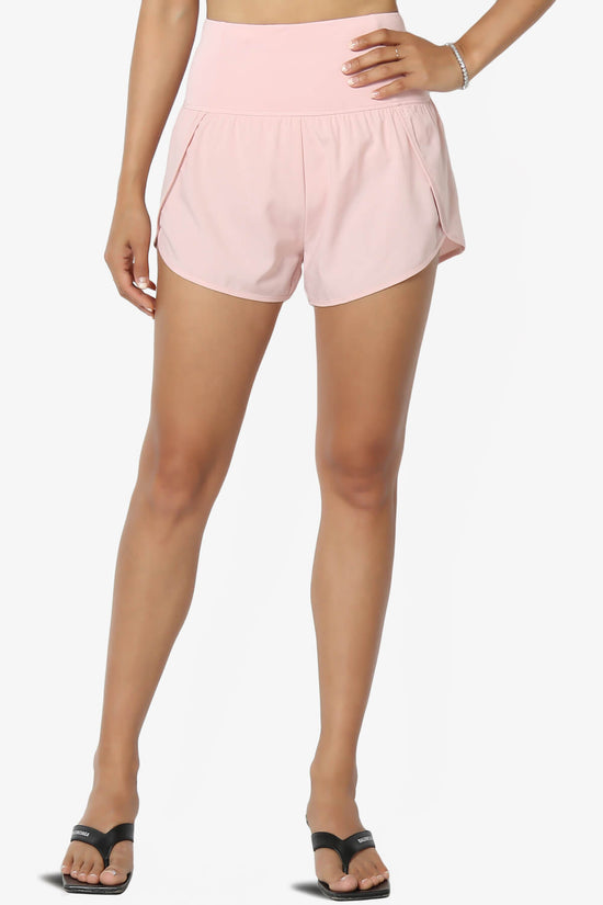 Manzie Track And Field Brief Lined Running Shorts PINK_1