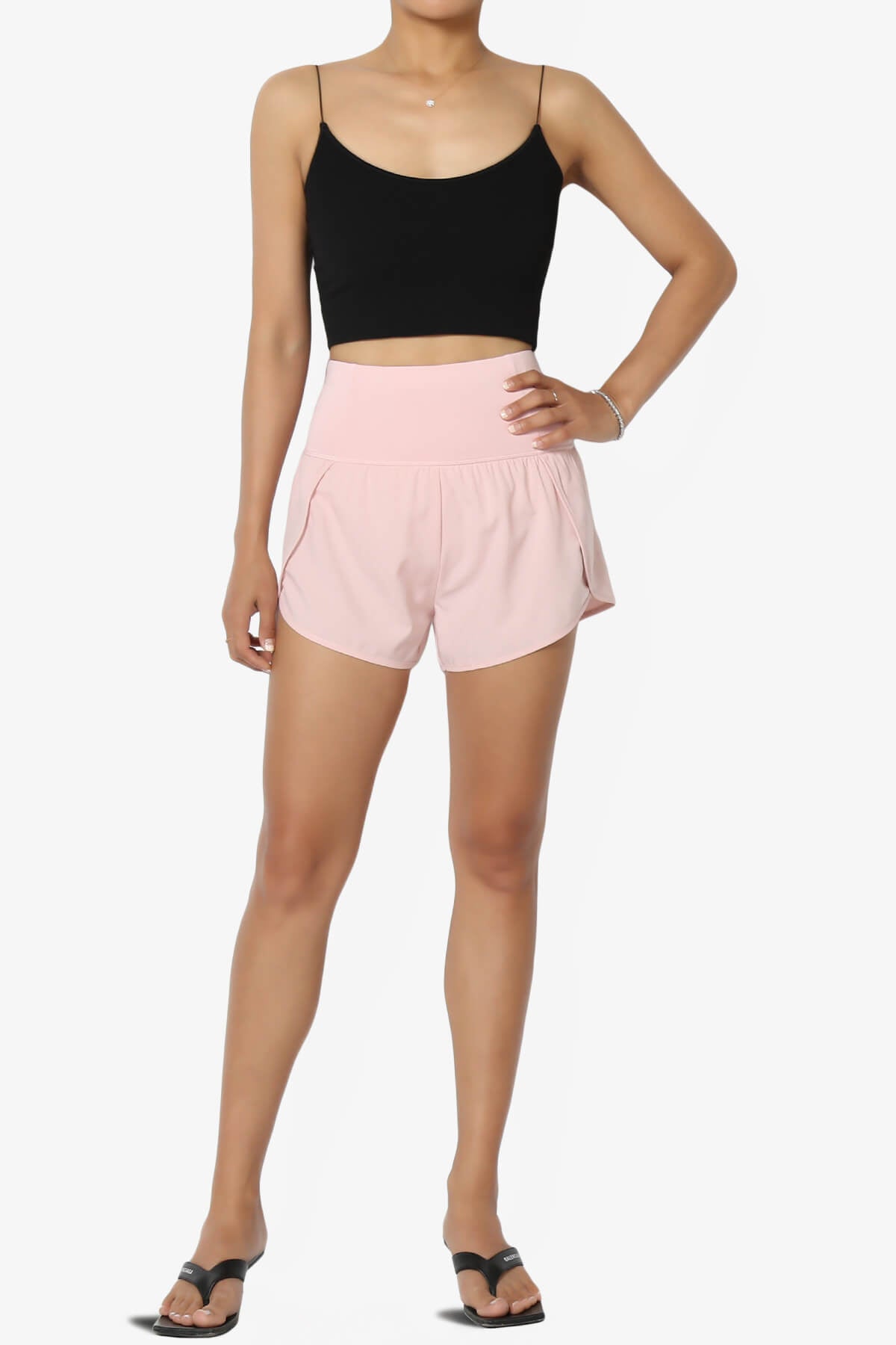 Manzie Track And Field Brief Lined Running Shorts PINK_6