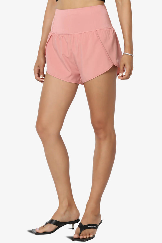 Load image into Gallery viewer, Manzie Track And Field Brief Lined Running Shorts ROSE_3
