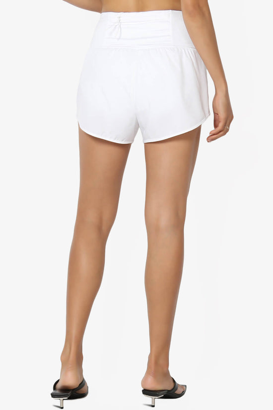 Manzie Track And Field Brief Lined Running Shorts WHITE_2
