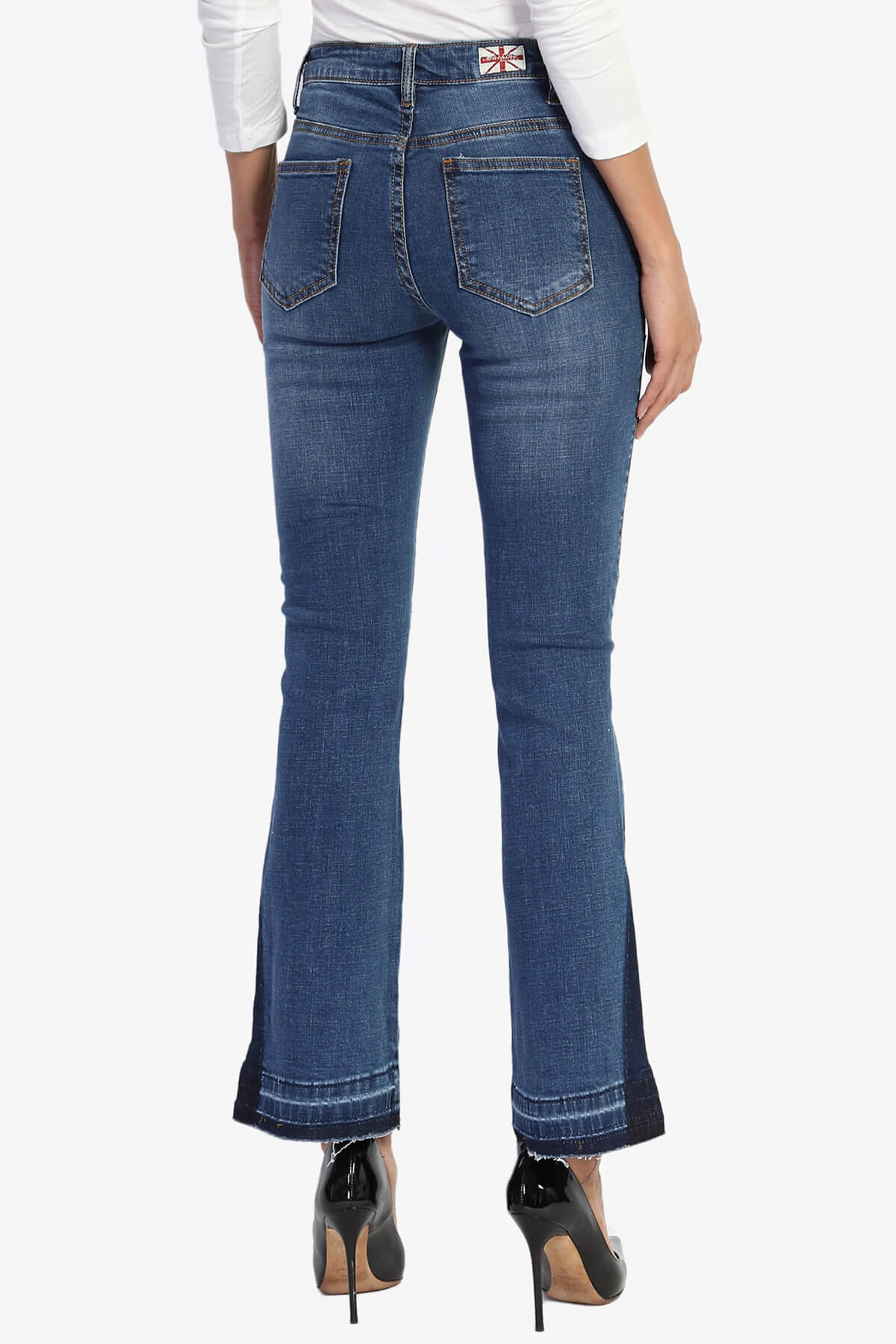 Jenna Cutoff Crop Flare Jeans MEDIUM_2