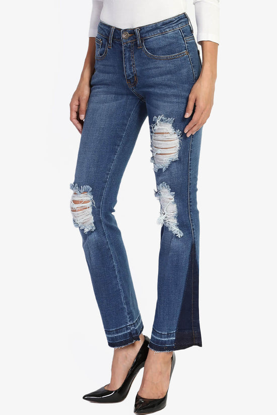 Jenna Cutoff Crop Flare Jeans MEDIUM_3