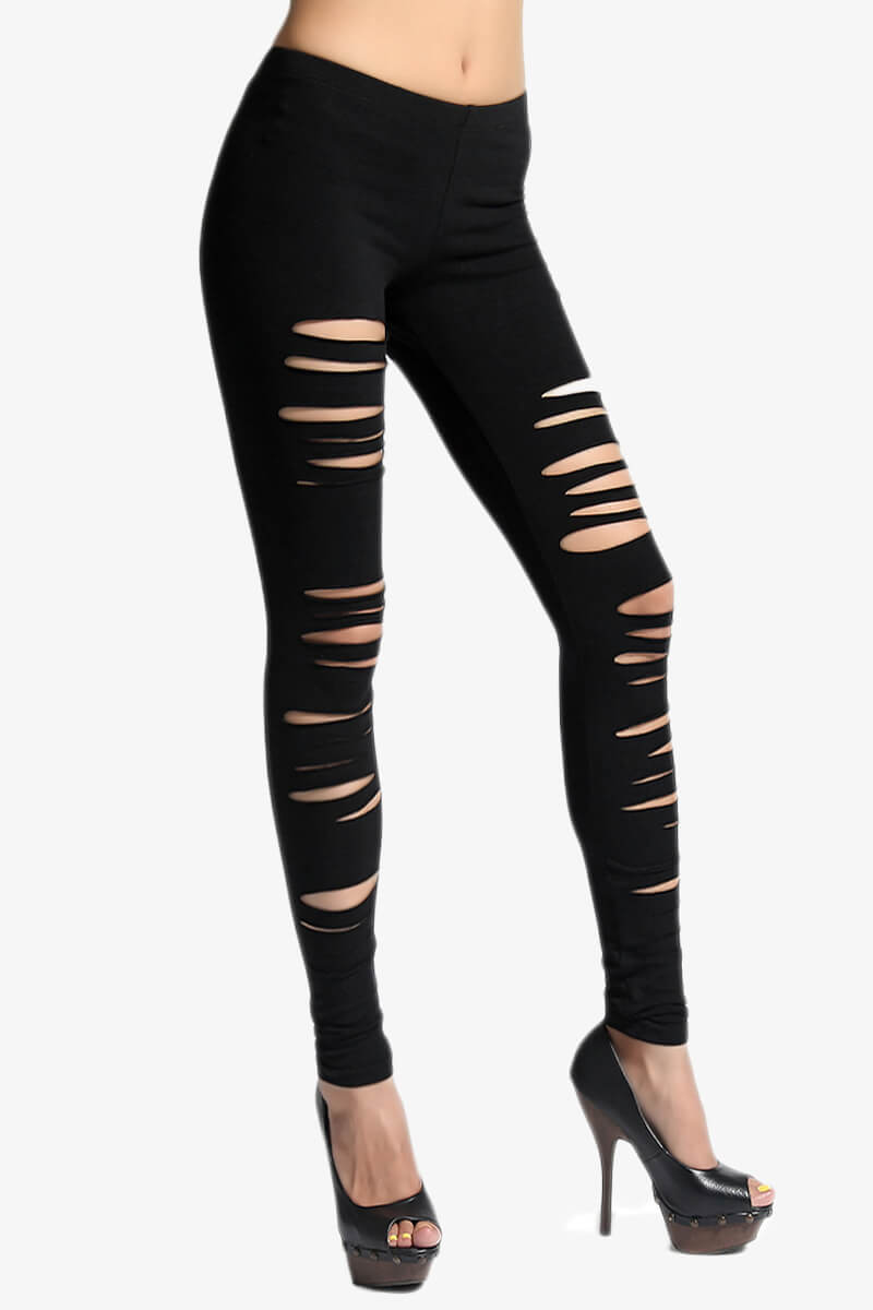 Load image into Gallery viewer, Natalie Cutout Cotton Ankle Leggings BLACK_3
