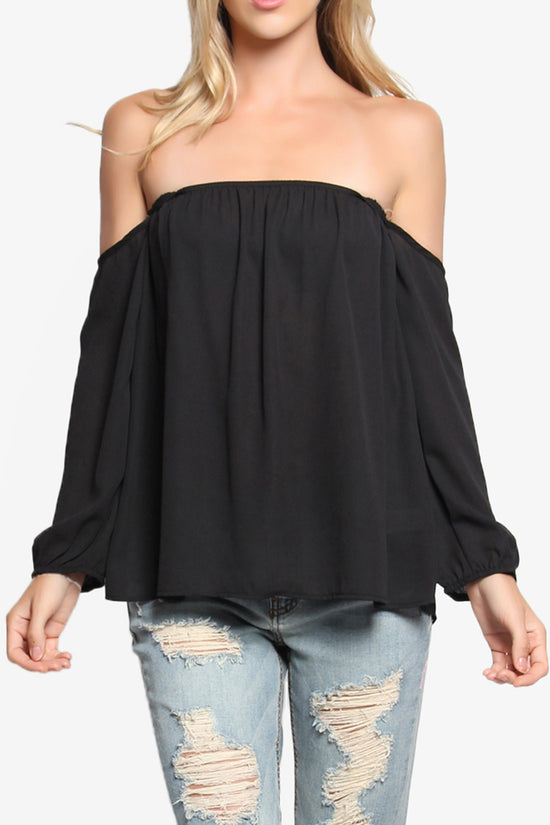 Bali Off Shoulder Blouse BLACK_1