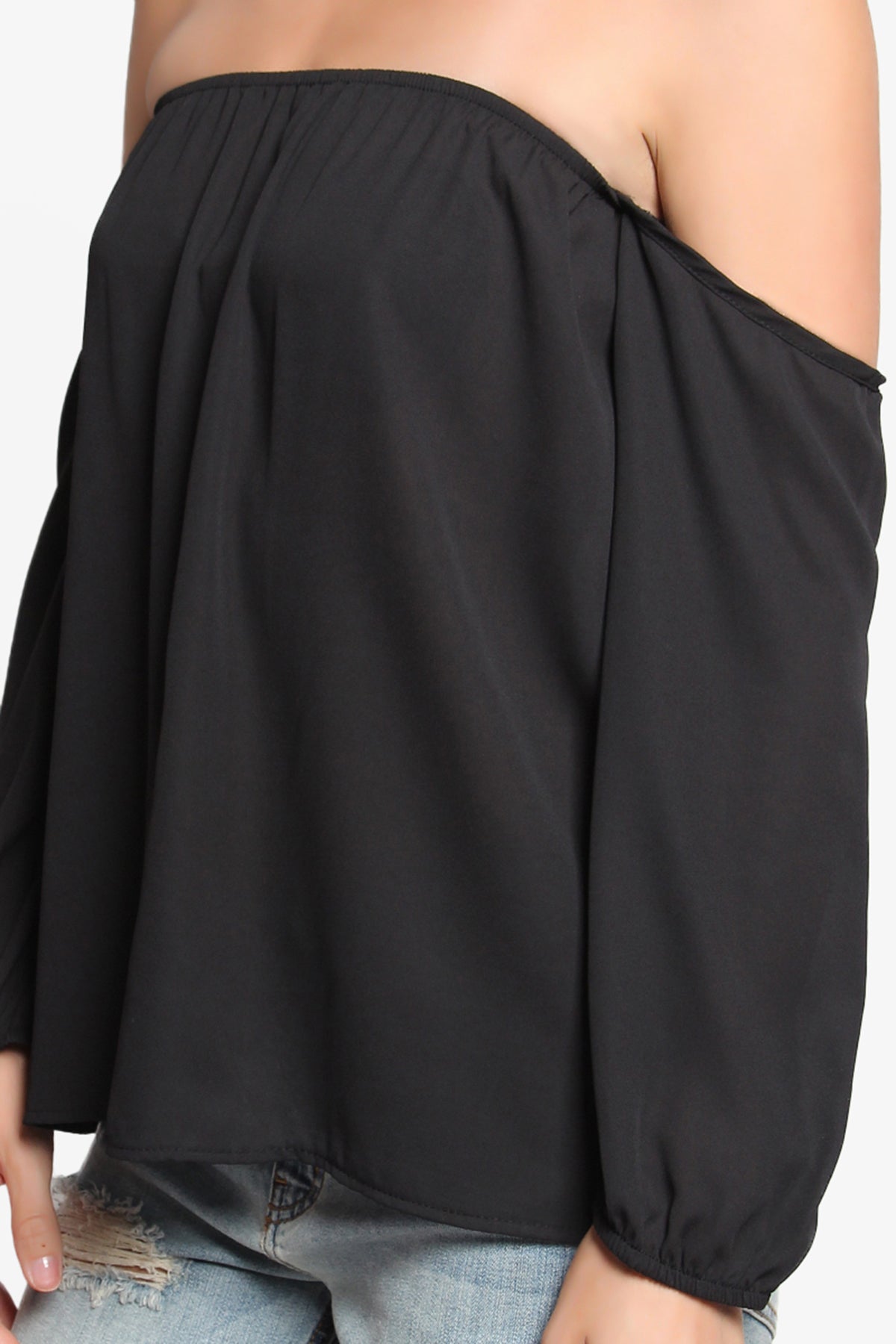 Bali Off Shoulder Blouse BLACK_5