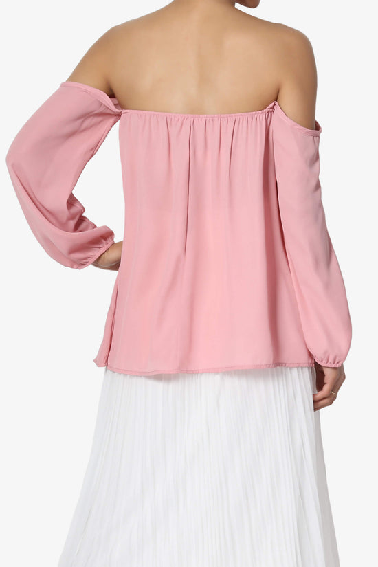 Bali Off Shoulder Blouse DUSTY PINK_2