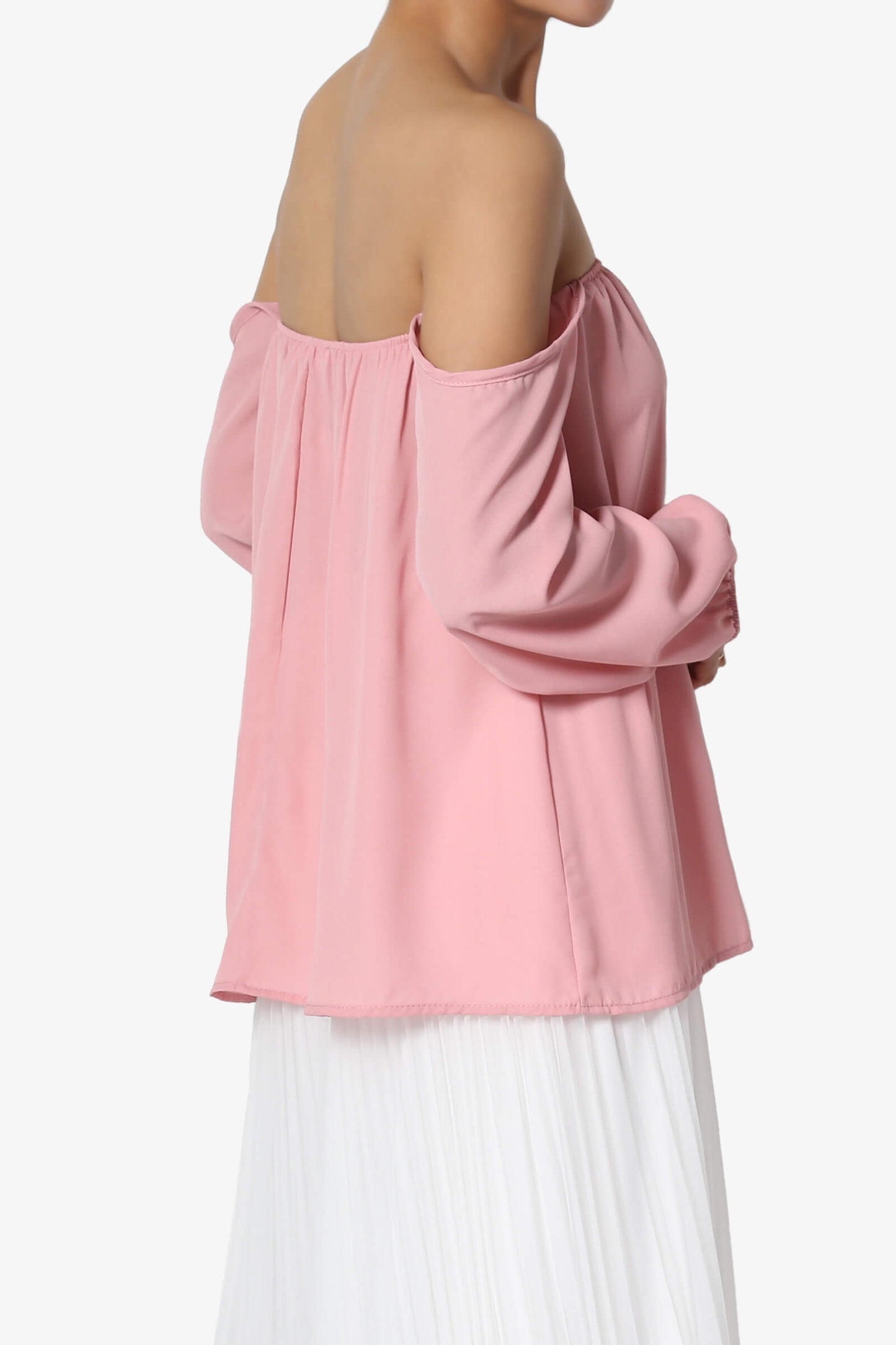 Load image into Gallery viewer, Bali Off Shoulder Blouse DUSTY PINK_4
