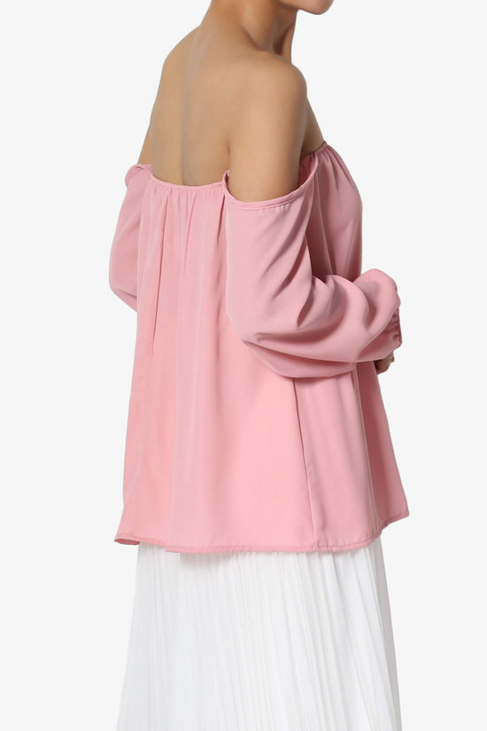 Load image into Gallery viewer, Bali Off Shoulder Blouse DUSTY PINK_4
