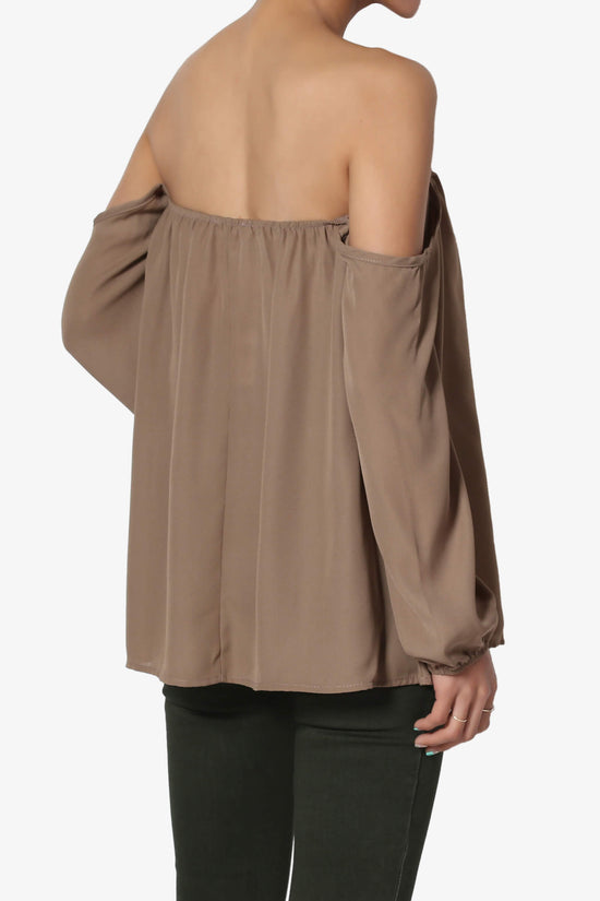 Bali Off Shoulder Blouse MOCHA_4