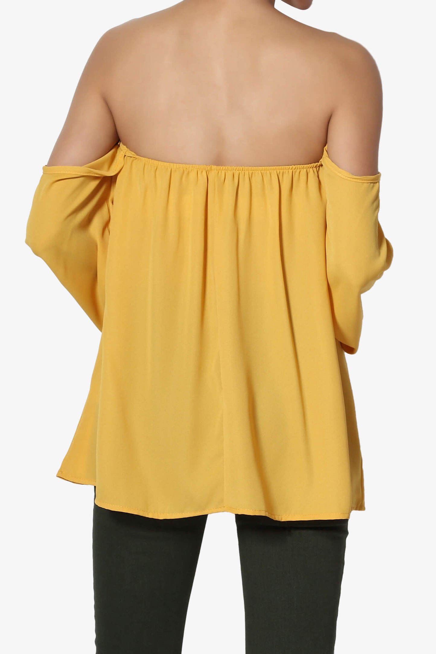 Bali Off Shoulder Blouse MUSTARD_2