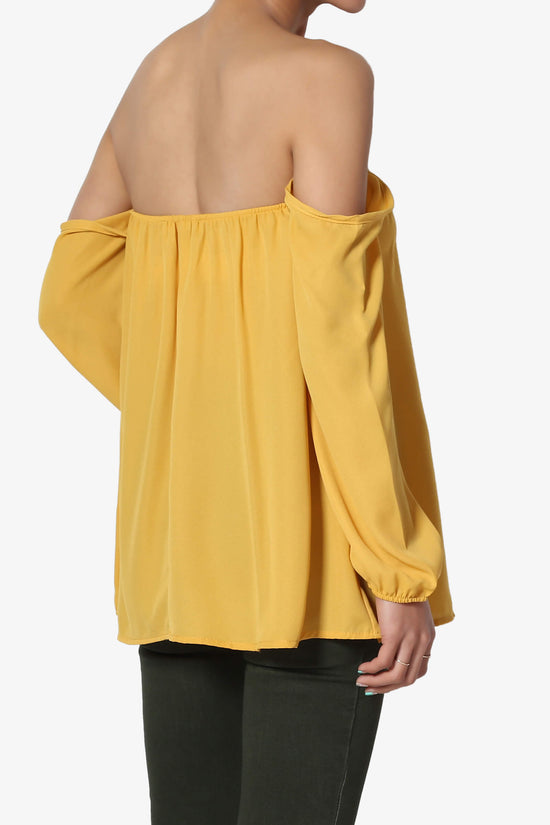 Load image into Gallery viewer, Bali Off Shoulder Blouse MUSTARD_4
