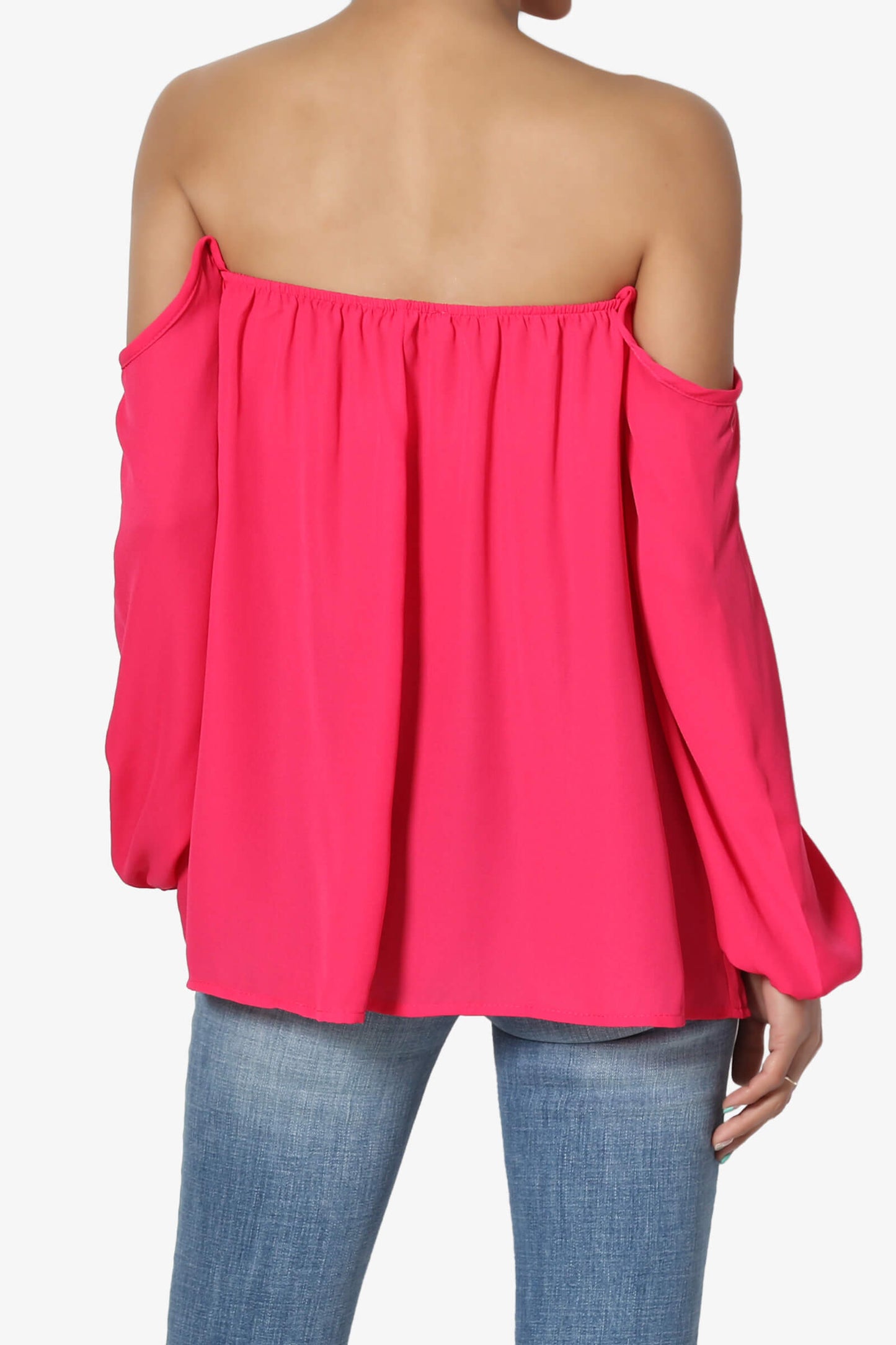 Bali Off Shoulder Blouse S. MAGENTA_2