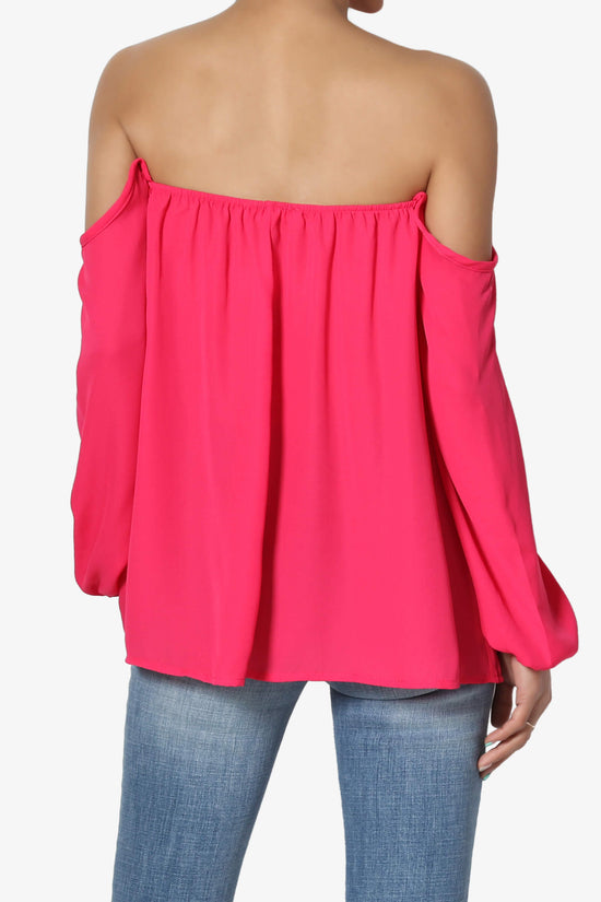 Load image into Gallery viewer, Bali Off Shoulder Blouse S. MAGENTA_2
