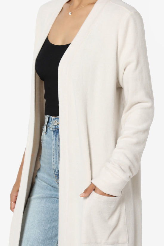 Load image into Gallery viewer, Noelle Extra Long Duster Knit Cardigan BEIGE_5
