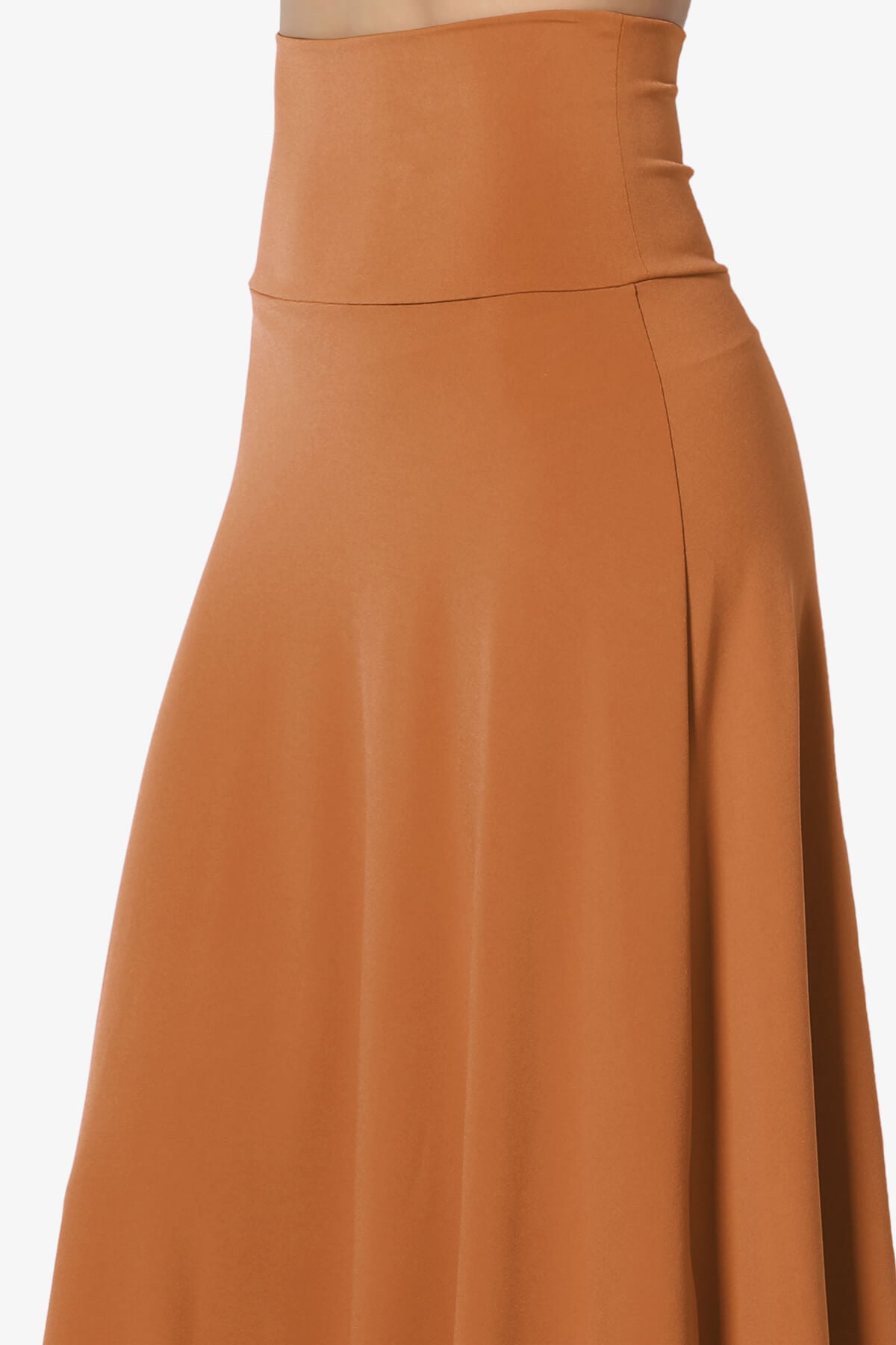 Load image into Gallery viewer, Nolan Stretch Flared Knee Skirt ALMOND_5
